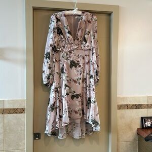 Floral midi, high low dress, worn once.